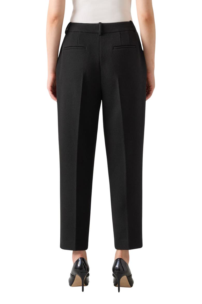 Rosa Slim Fit Ankle Trousers, Alternate, color, BLACK