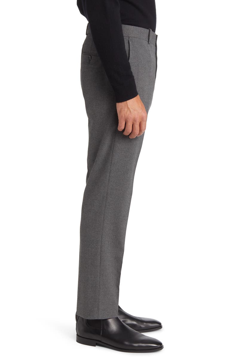 Nordstrom Flannel Trim Fit Trousers, Alternate, color,