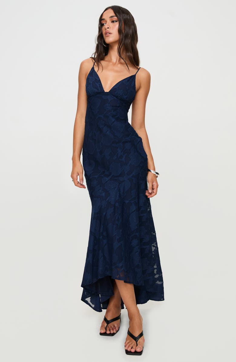 Princess Polly Cyrene Sleeveless Maxi Dress, Alternate, color, Navy