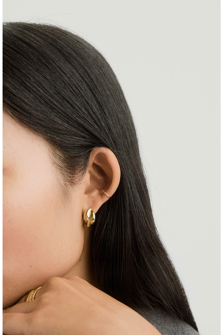 Brioche Hoop Earrings, Alternate, color, 18K Gold Vermeil