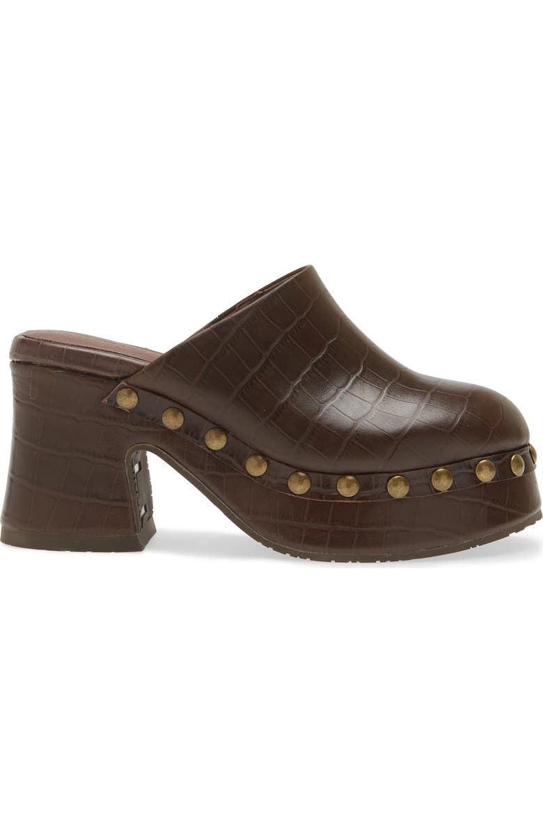 Chocolat Blu Hester Platform Clog, Alternate, color, Brown Embossed Crocodile