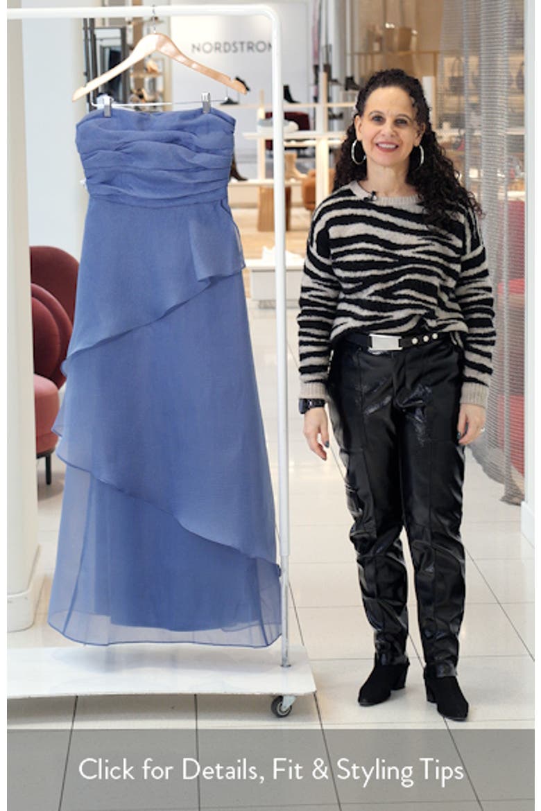 Amica Strapless Organza Gown video