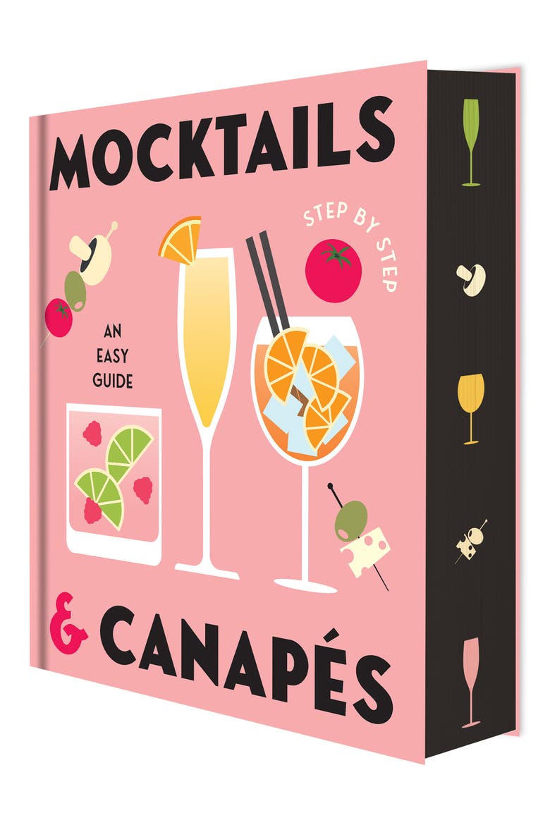 Mocktails & Canapé Book, Alternate, color, PINK