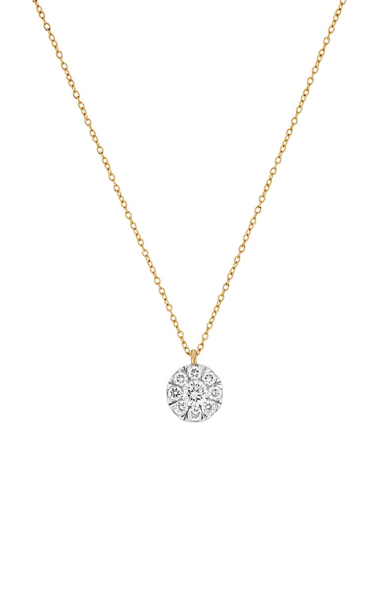 Bony Levy Mika Diamond Cluster Pendant Necklace, Main, color, 18K Yellow Gold