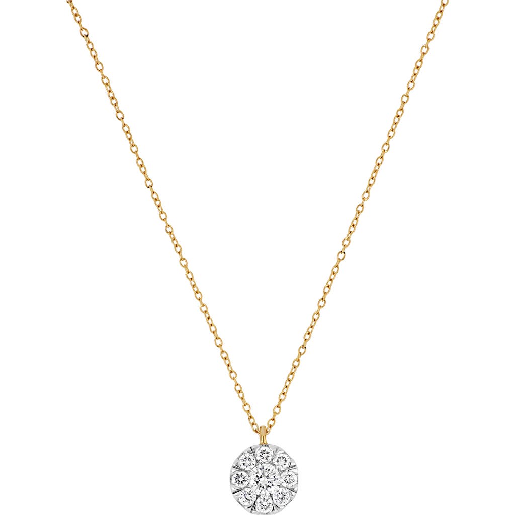 Bony Levy Mika Diamond Cluster Pendant Necklace In Gold