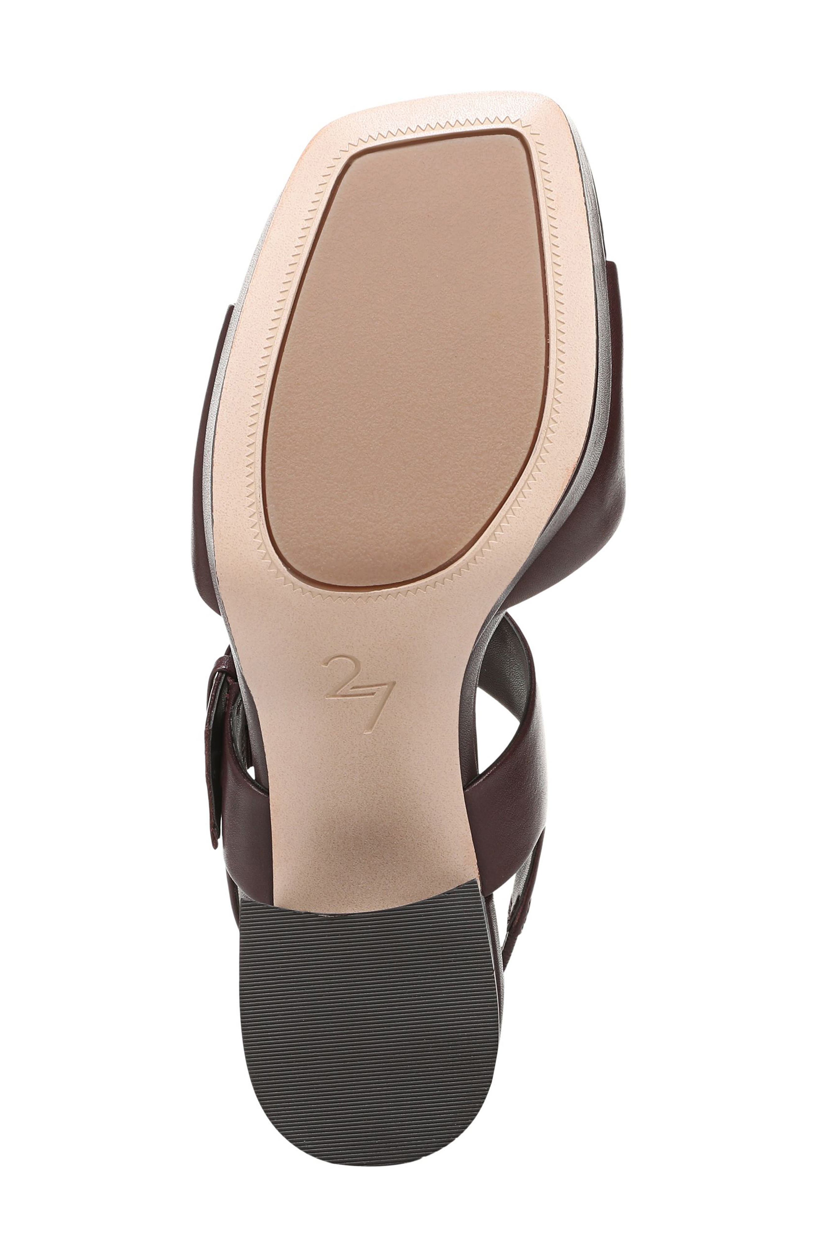 Phillipa Block Heel Sandal, Alternate, color, RUBY NOIR BROWN