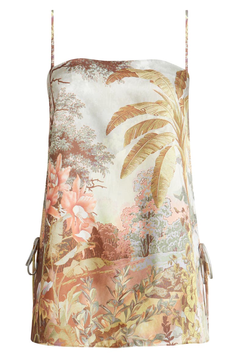 Gwen Longline Camisole, Alternate, color, CORAL MULTI