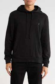 AllSaints Raven Pullover Ramskull Logo Hoodie