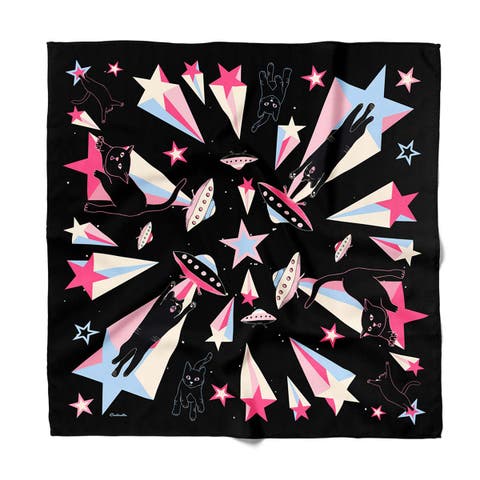 Cat Abduction Cotton Silk Bandana