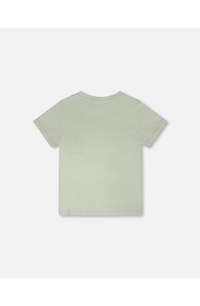 Deux par Deux Organic Cotton Jersey Fish T-Shirt, Alternate, color, Sage