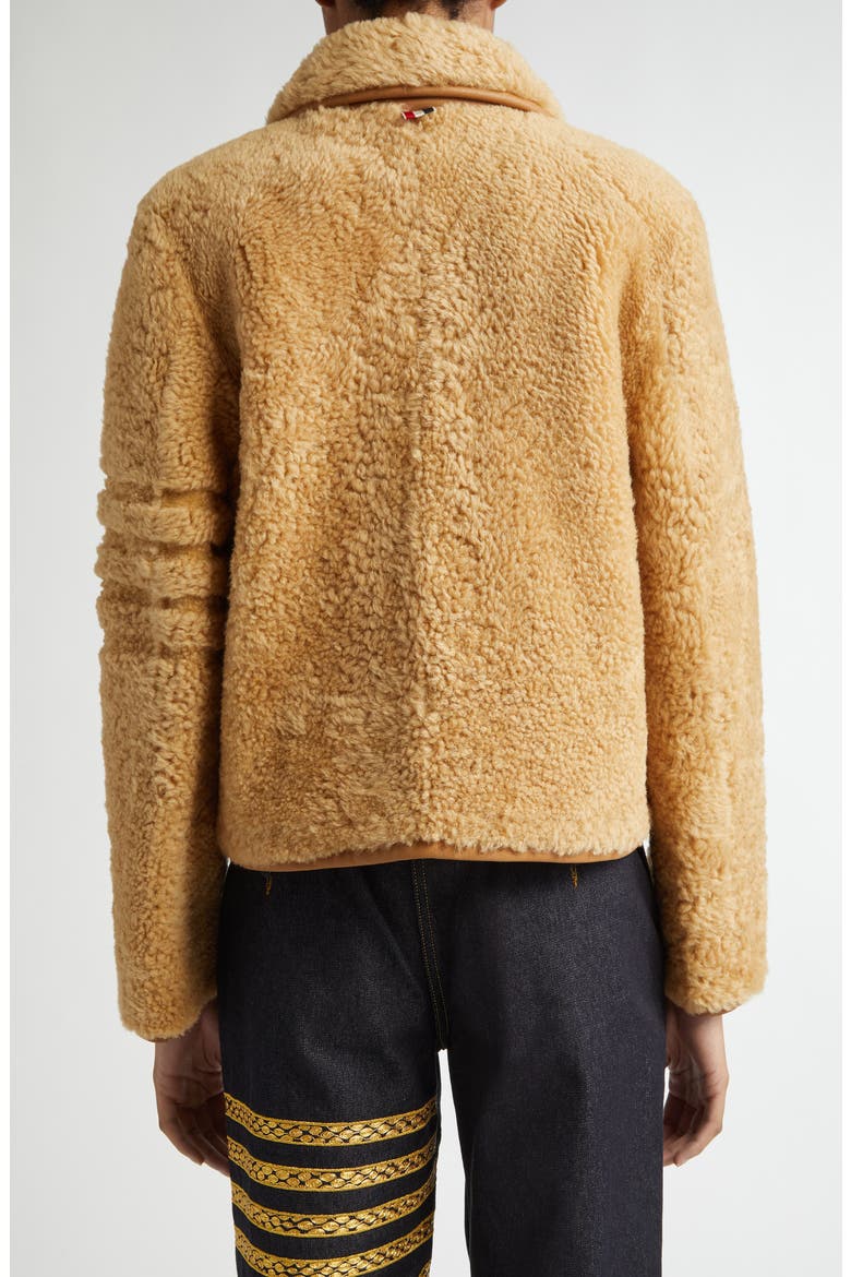 Genuine Shearling Jacket, Alternate, color, CAMEL