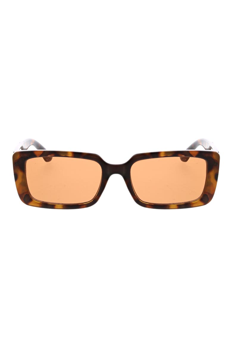 54mm Rectangular Sunglasses, Main, color, MILKY TORT