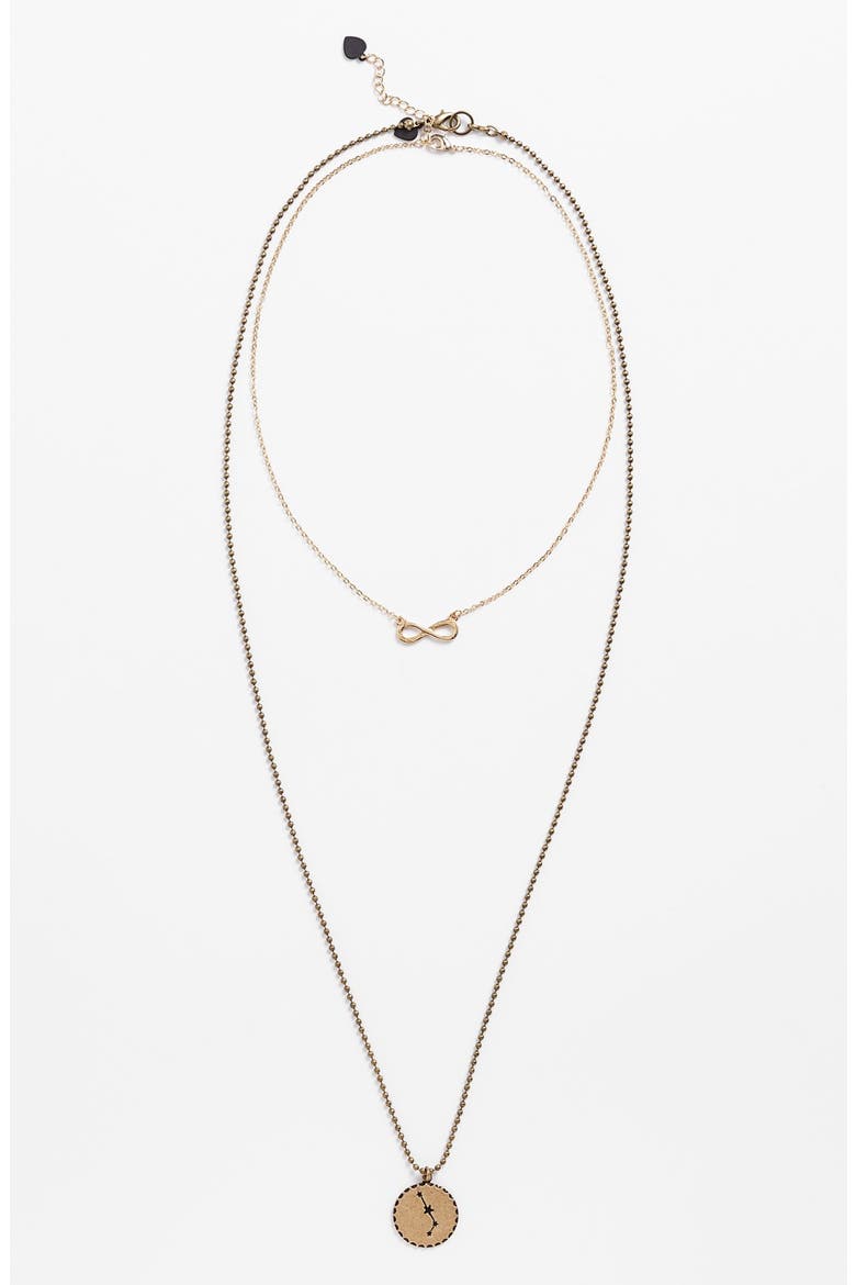 'Infinity' Chain Necklace, Main, color, GOLD