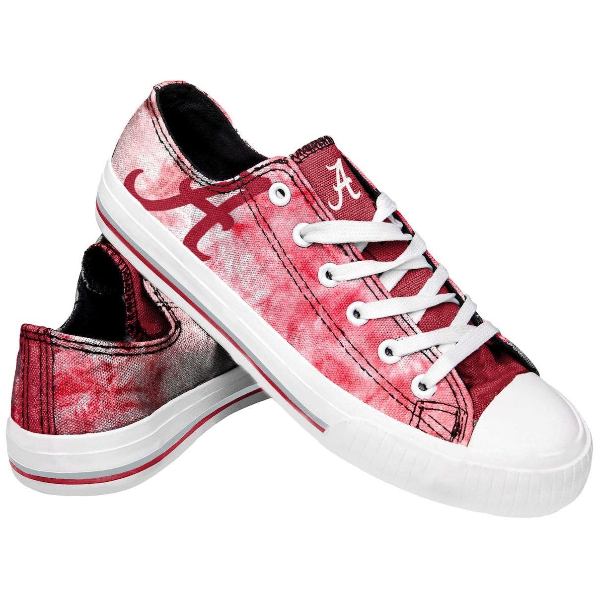 FOCO Women's FOCO Alabama Crimson Tide Big Logo Tie-Dye Canvas Sneakers, Main, color, 