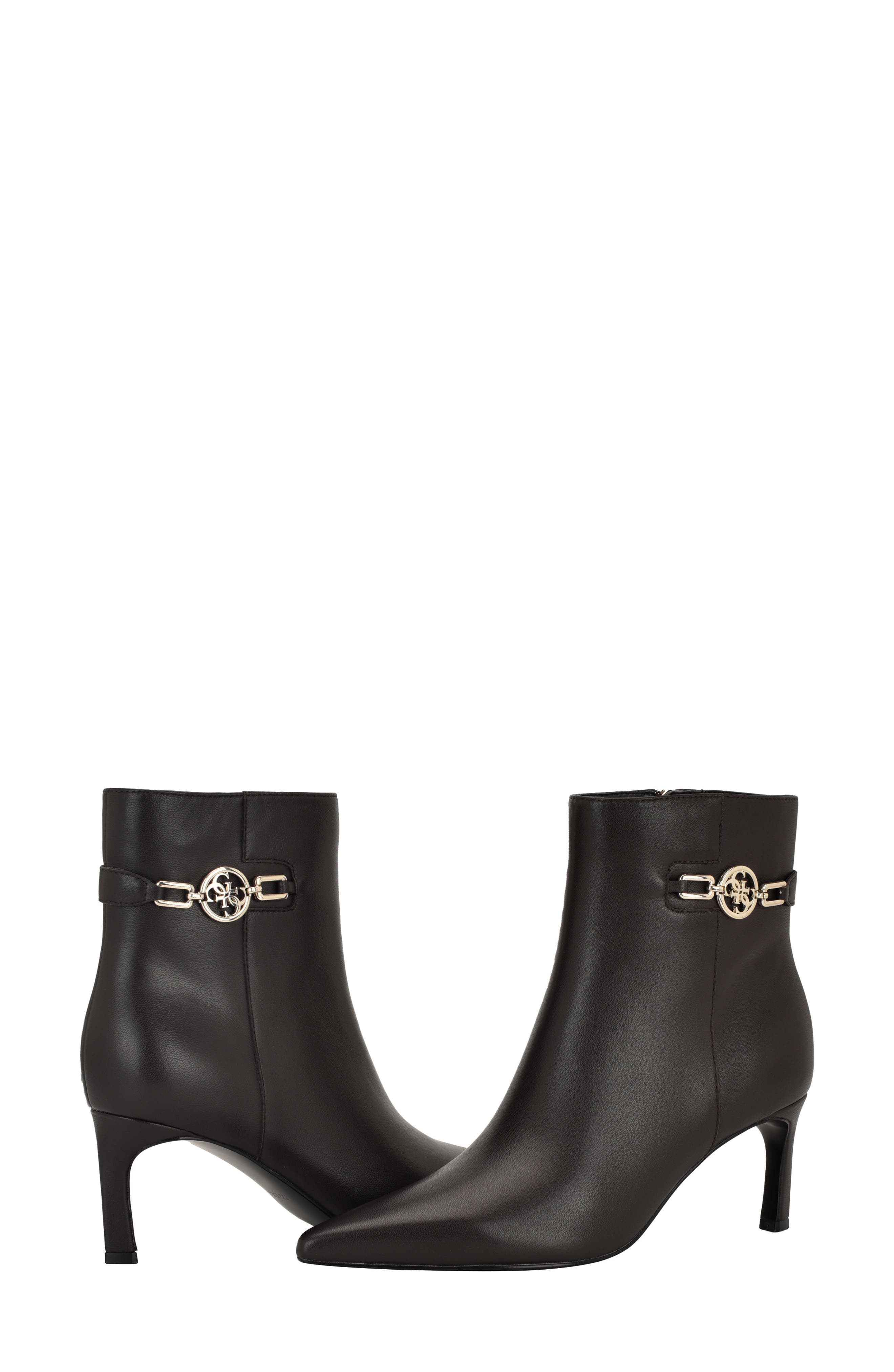 GUESS Paislie Ankle Boot, Alternate, color, Medium Brown