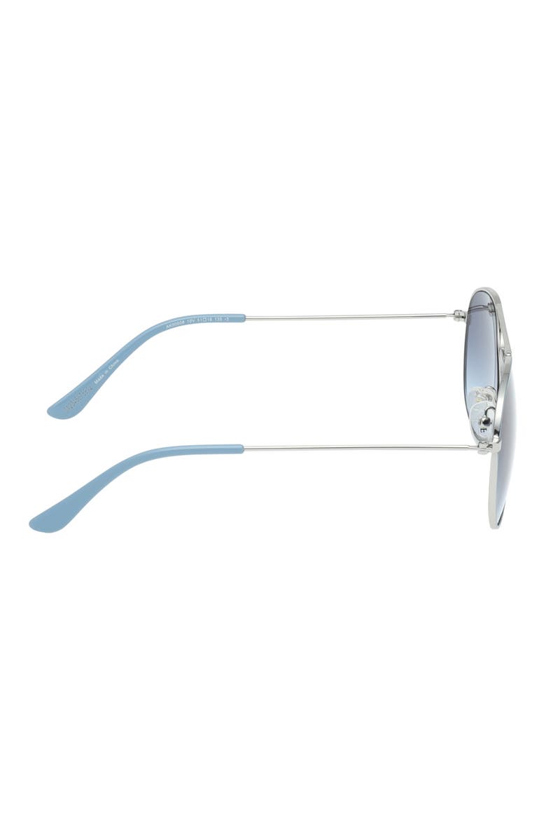 Kids' Navigator Sunglasses, Alternate, color, SHINY LIGHT NICKELTIN / BLUE