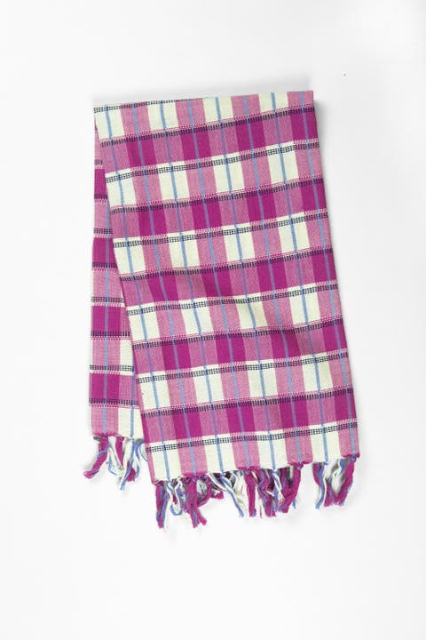 Handwoven San Andres Gingham Tea Towel