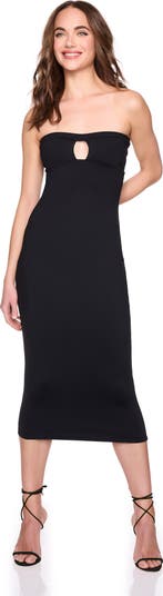 Strapless Cutout Body-Con Dress