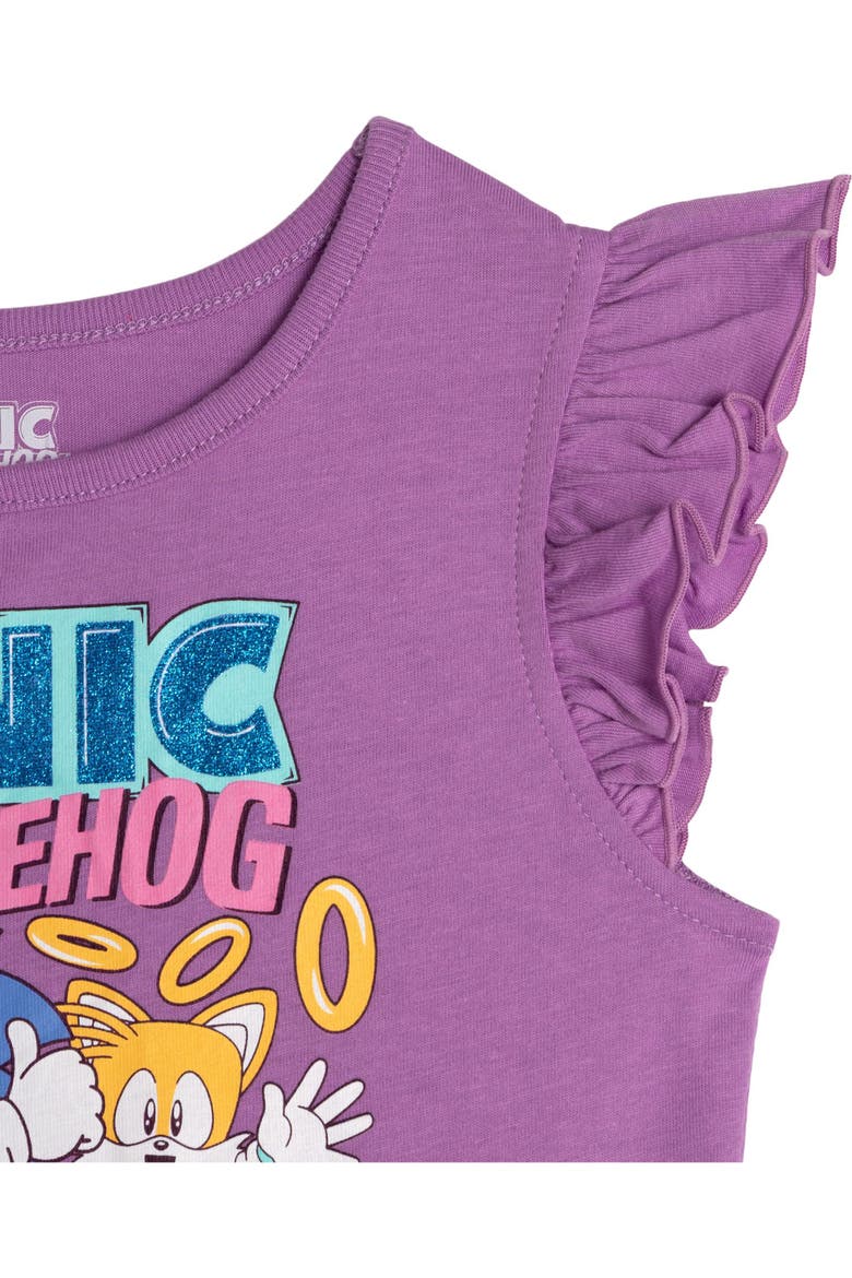 Sonic the Hedgehog Tulle Tutu Dress, Alternate, color, Purple and Teal