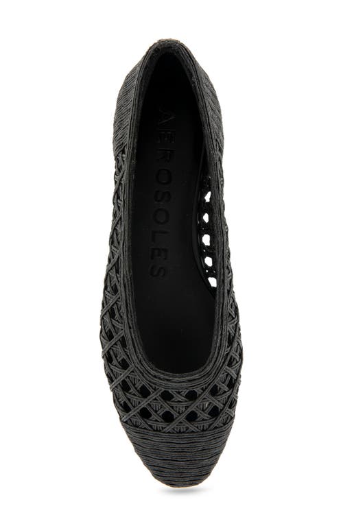 AEROSOLES AEROSOLES ARNO RAFFIA BALLET FLAT 