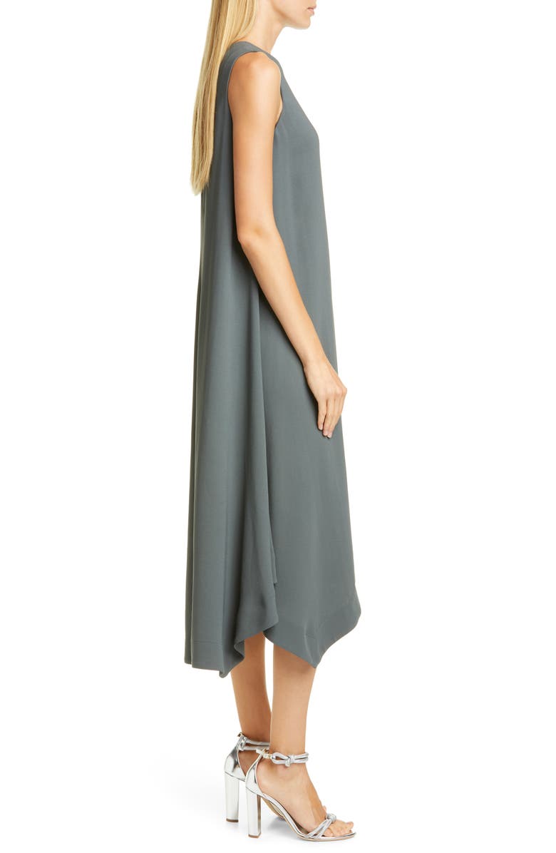 Fabiana Filippi Handkerchief Hem Crepe Midi Dress, Alternate, color,