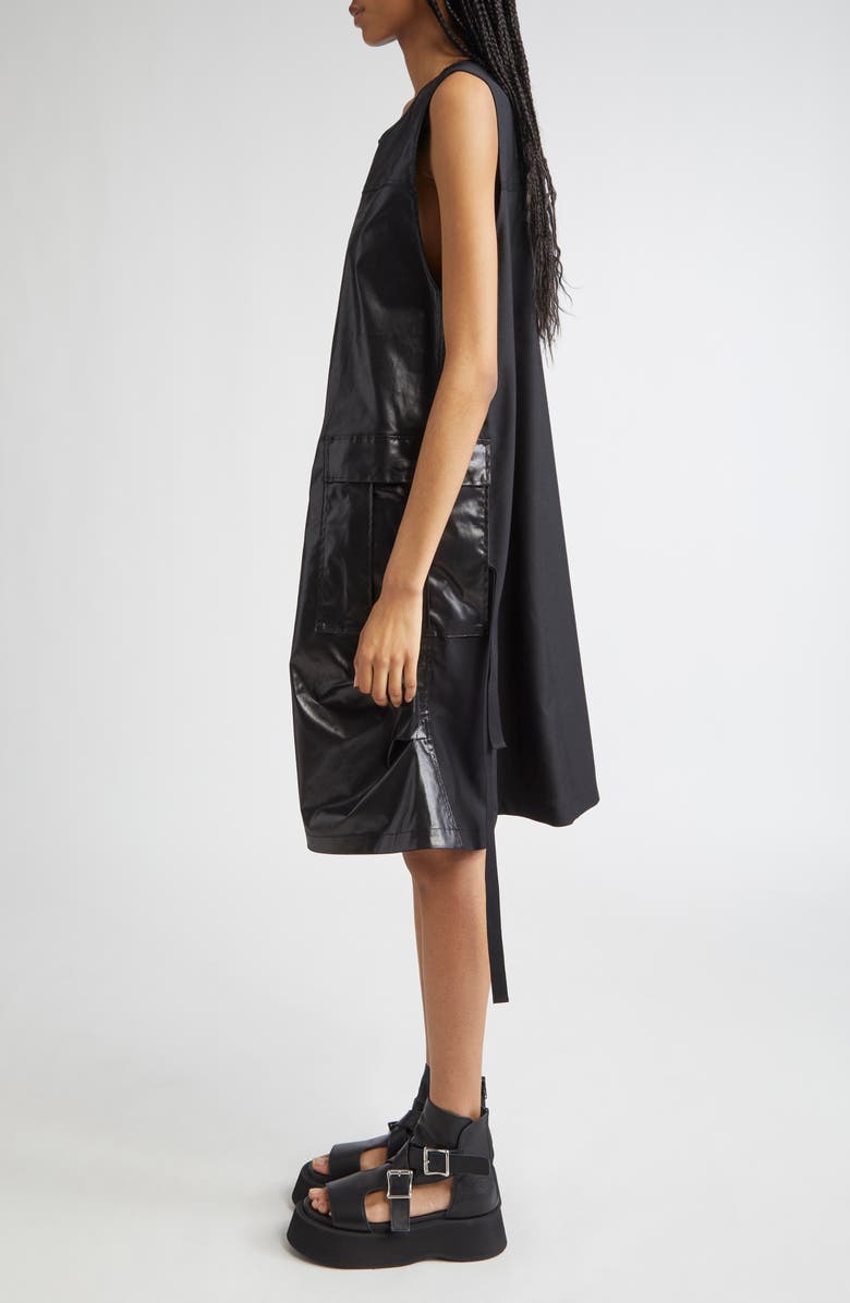 Junya Watanabe Mixed Media Cargo Dress, Alternate, color, 