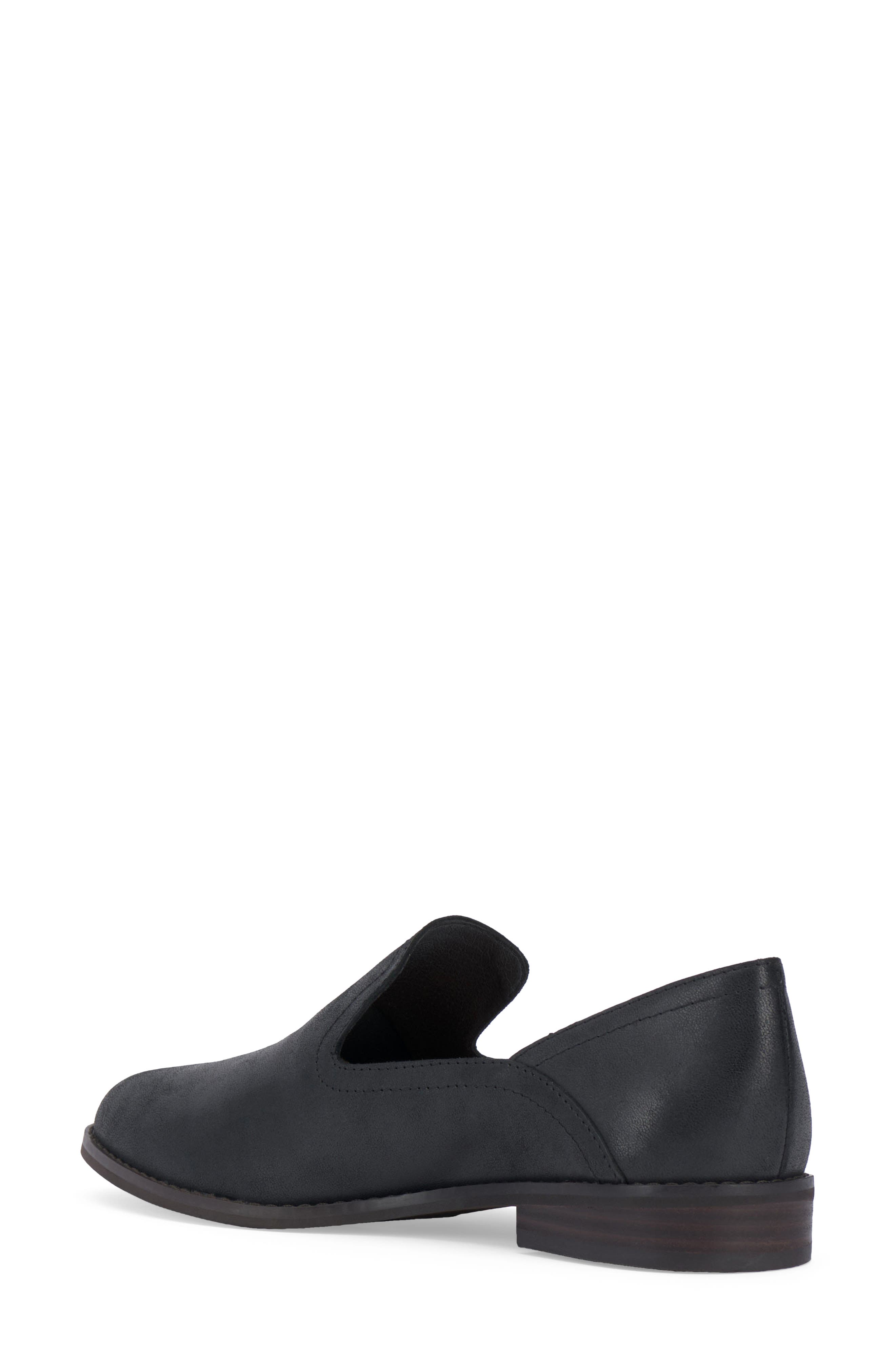 Lucky Brand Ellanzo Leather Loafer, Alternate, color, Black