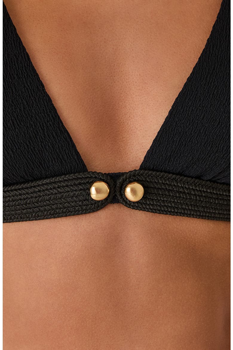 Lian Safira Bikini Top, Alternate, color, BLACK