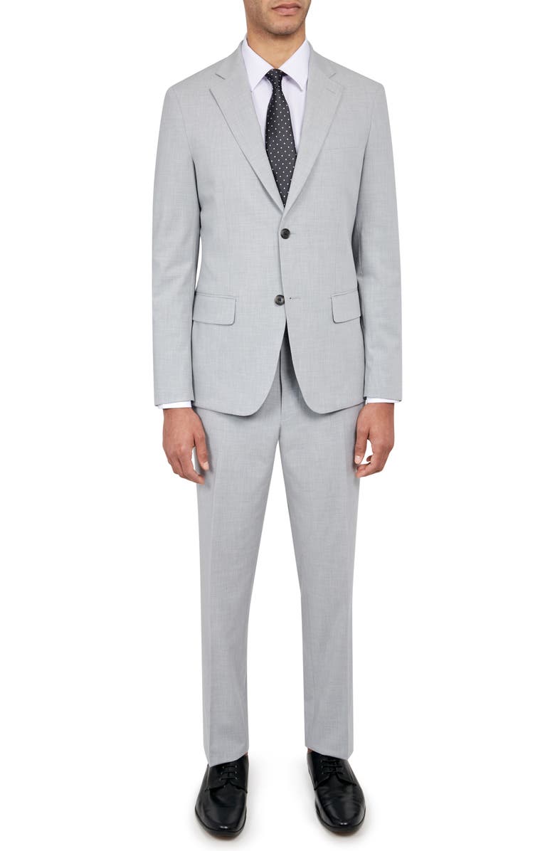 W.R.K Men's Slim Fit Performance Suit, Main, color, Light Grey