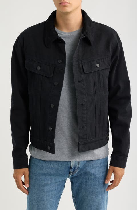 Cotton Canvas Trucker Jacket