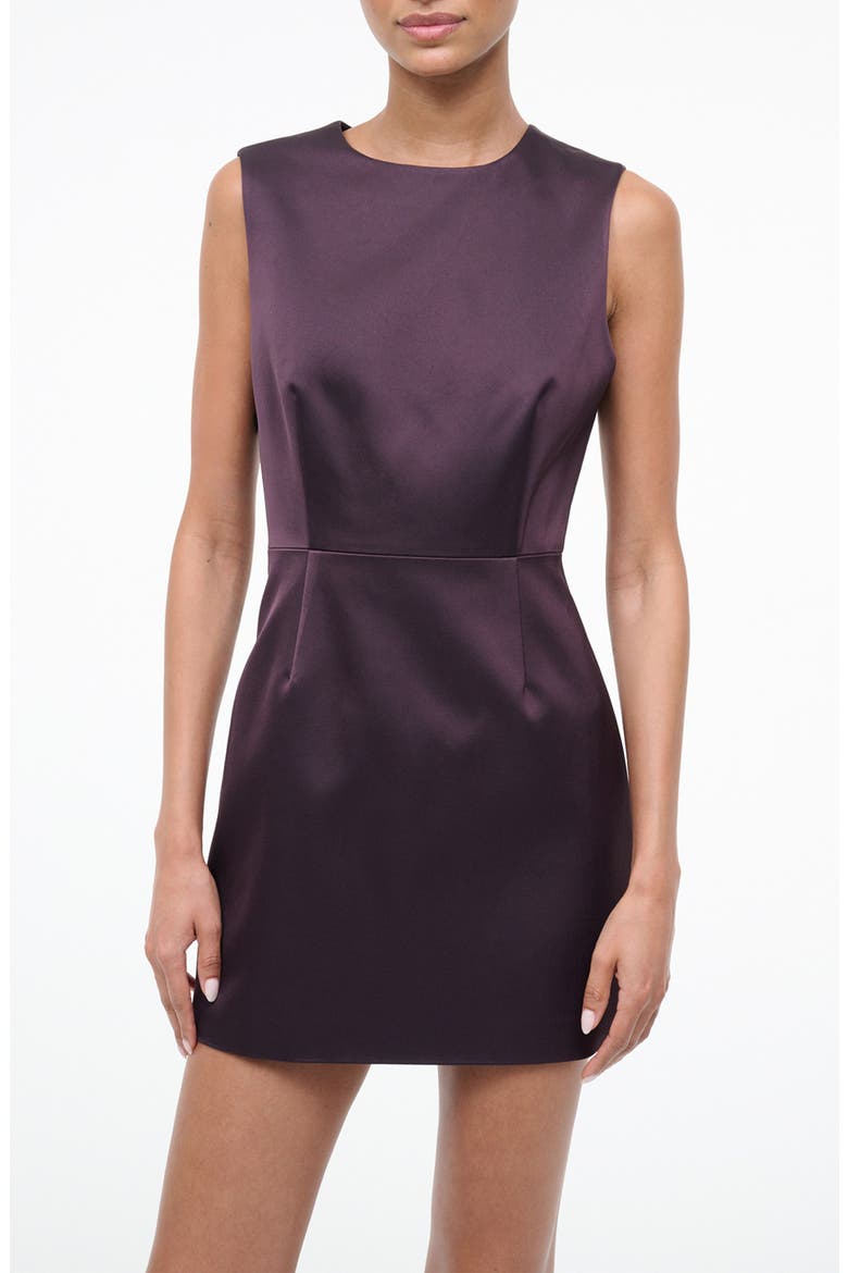 Garden Duchess Satin Minidress, Main, color, EARTH