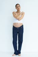 H&M Mama Straight Low Waist Jeans