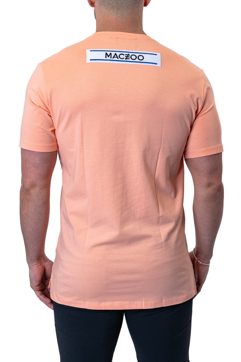 Baron Peachpink Logo Patch Stretch Cotton T-Shirt, Alternate, color, PINK