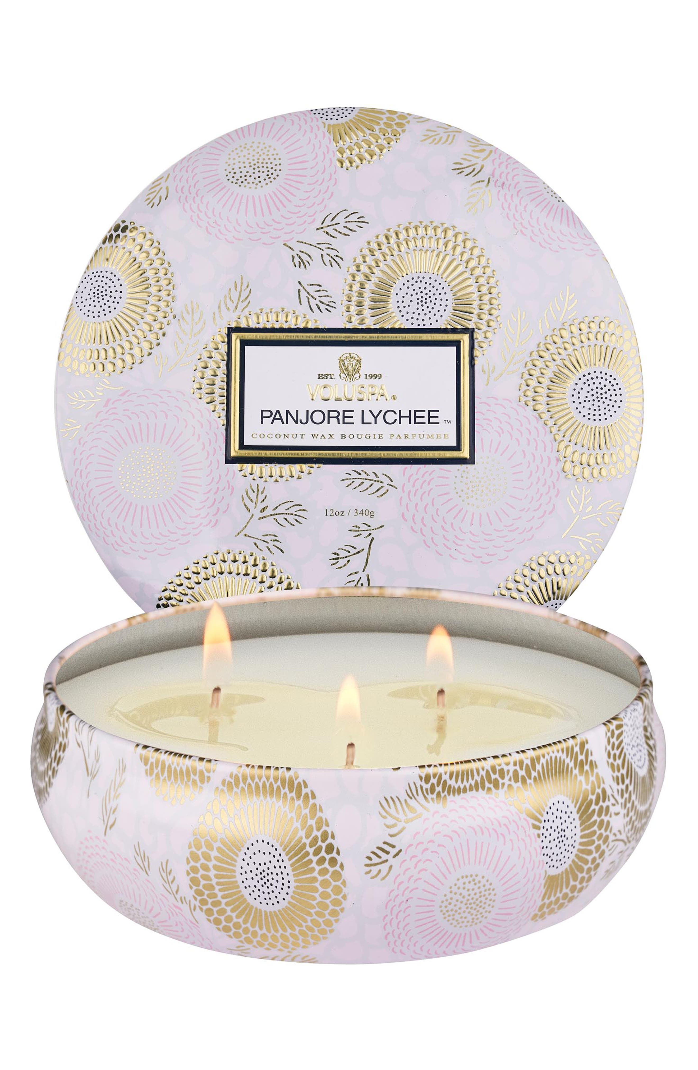 Three-Wick Tin Candle
