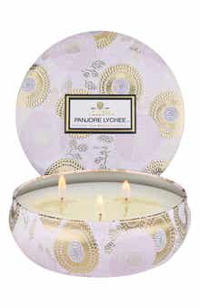 Three-Wick Tin Candle