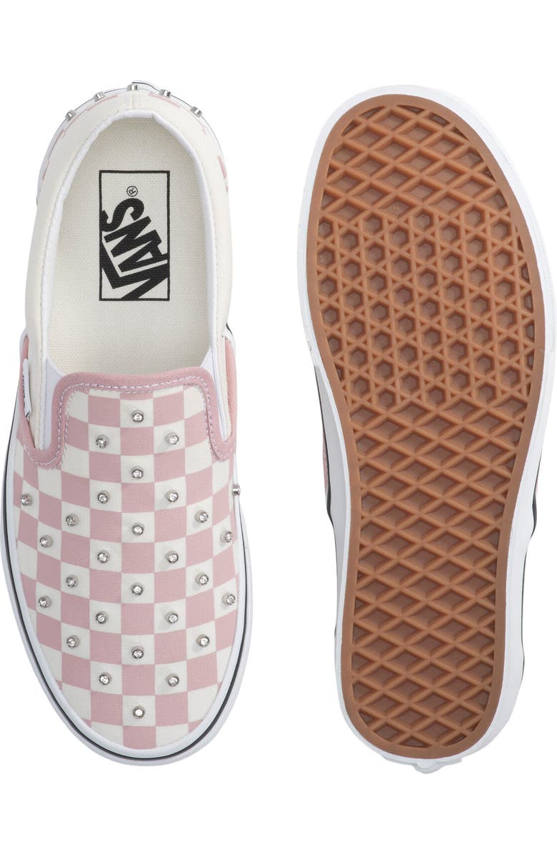Vans Classic Slip-On Sneaker, Alternate, color, Rhinestone Misty Mauve