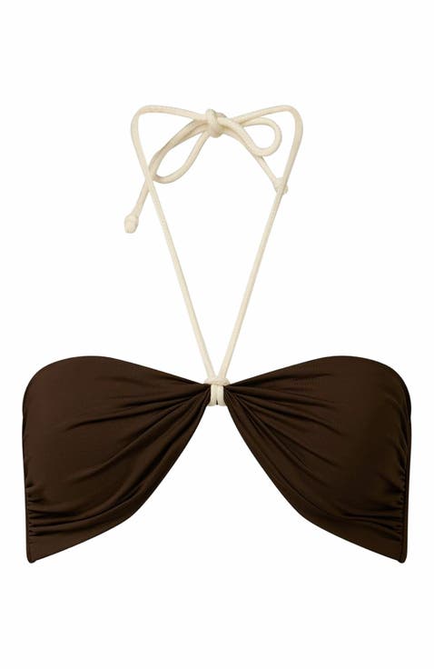 Rope Tie Halter Bikini Top