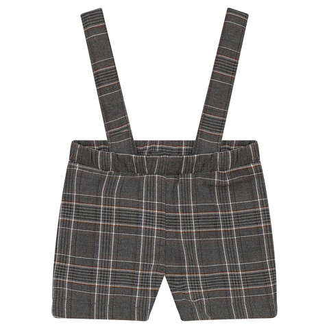 Boy Woven Plaid Overall with Removable Straps (Baby)
