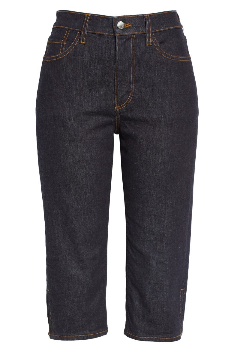 x Paramount Grease Denim Capri Pants (Nordstrom Exclusive), Alternate, color, DARK WASH