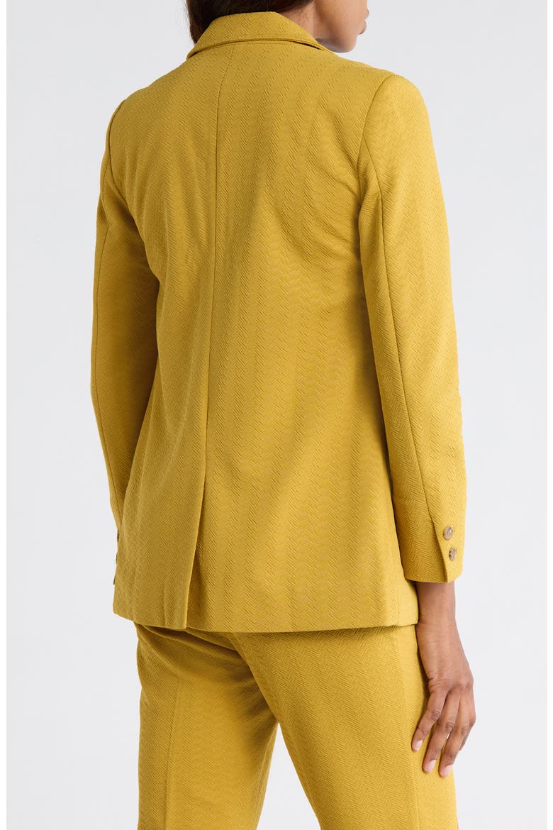 The Geo Jacquard Blazer, Alternate, color, GOLD LEAF