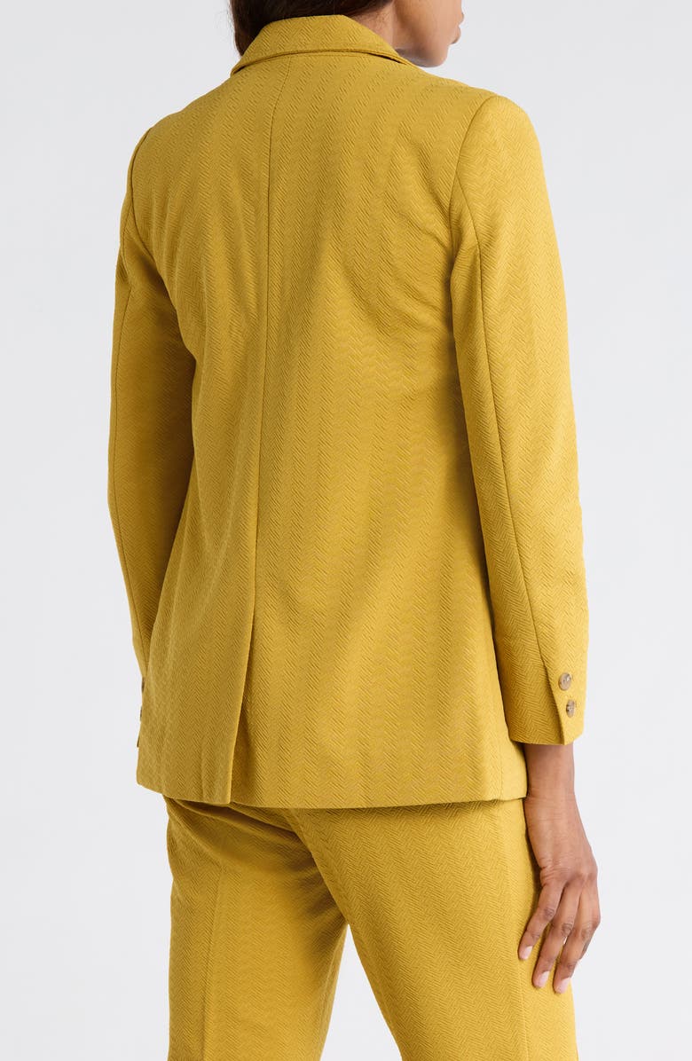 THE GREAT. The Geo Jacquard Blazer, Alternate, color, Gold Leaf