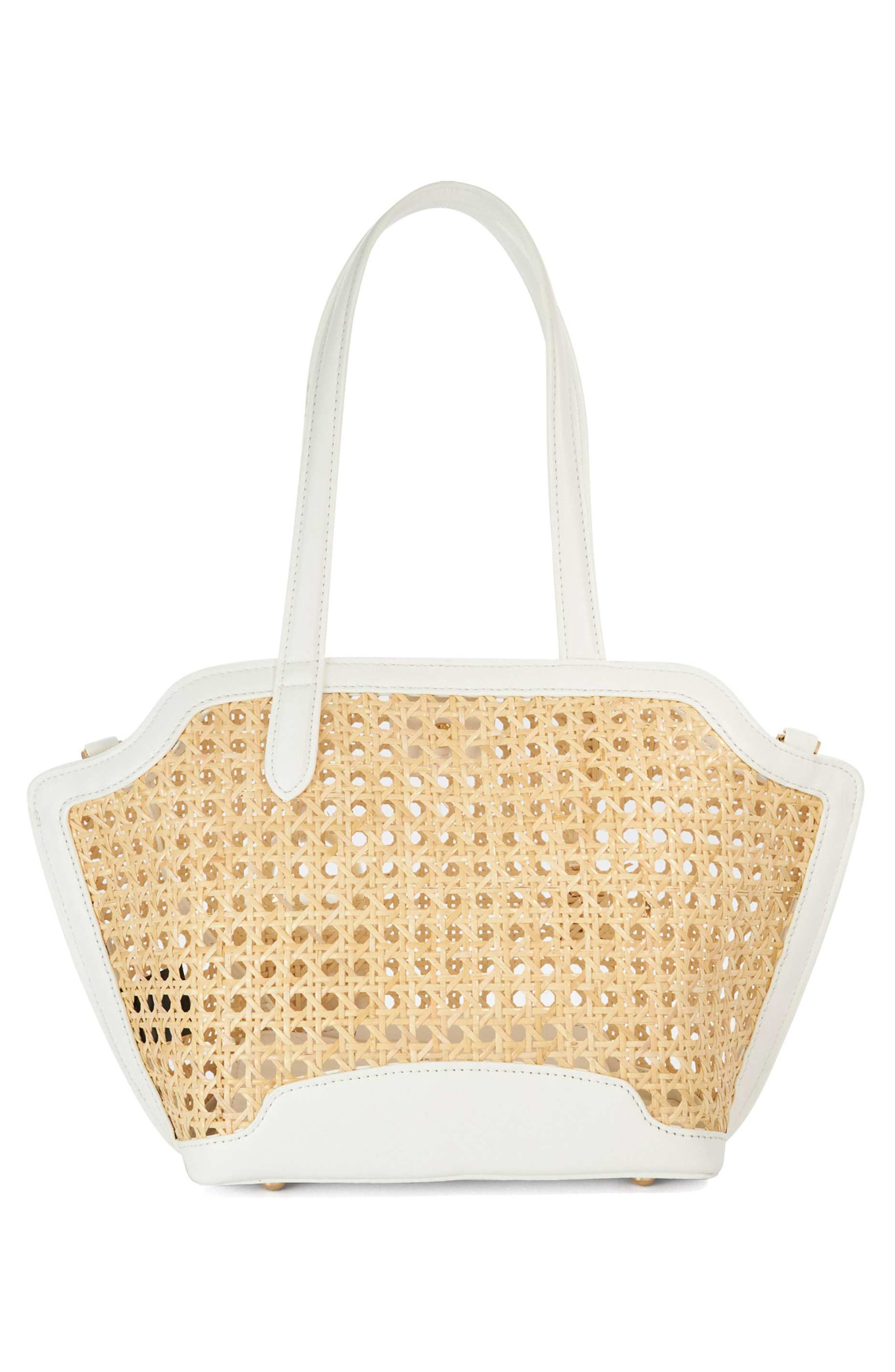 Dune London Dinidecided Rattan Shoulder Bag, Alternate, color, 