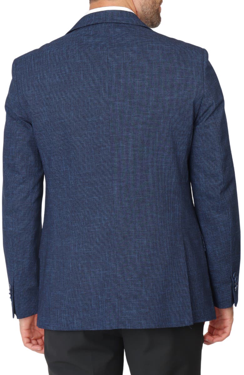 TailorByrd Broken Check Sport Coat, Alternate, color, Navy