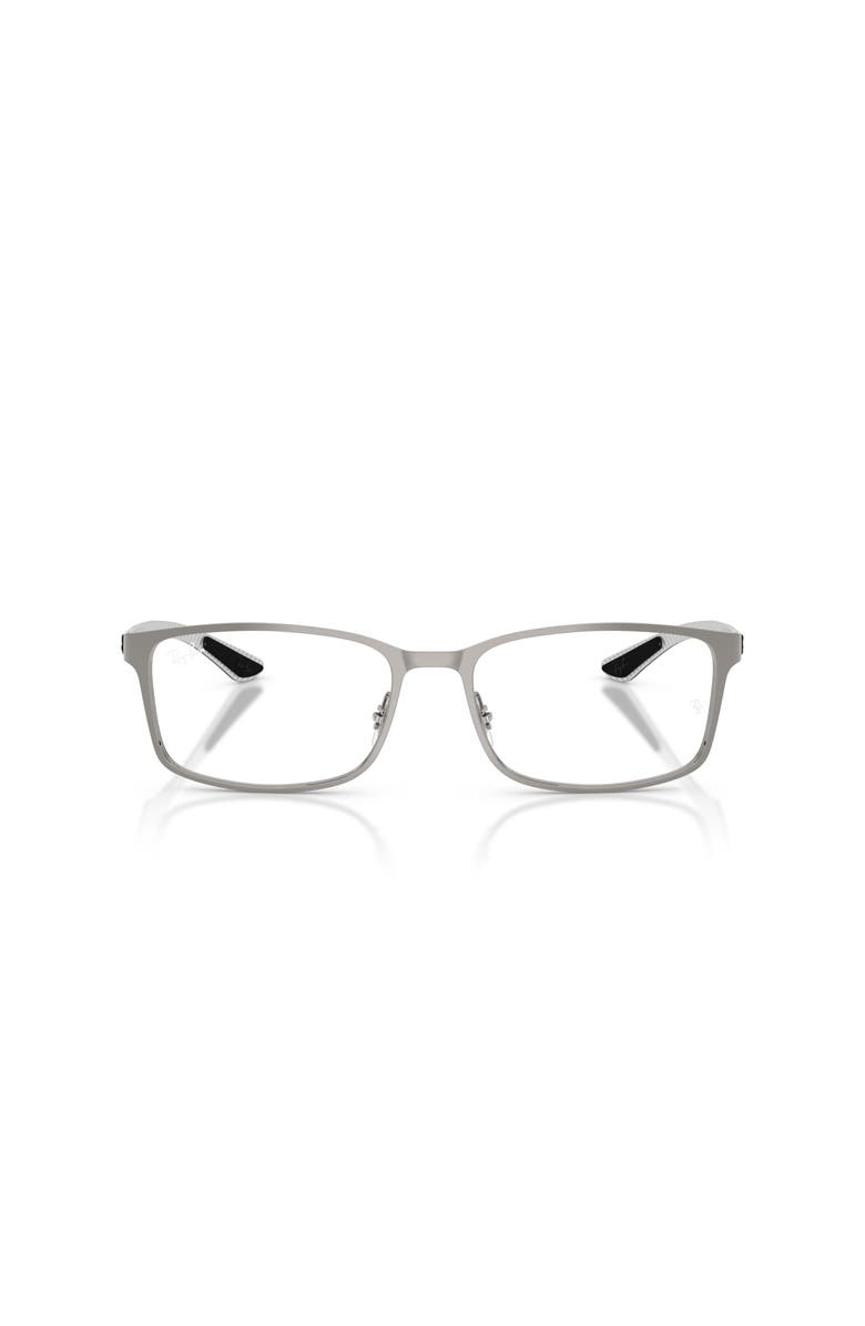 Ray-Ban 55mm Rectangle optical glasses, Alternate, color, Grey