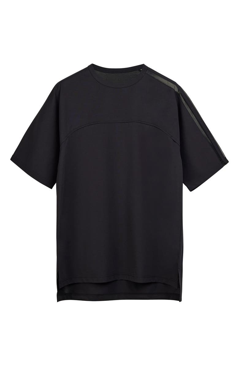 Y-3 Mesh Panel Cotton Blend T-Shirt, Alternate, color, 