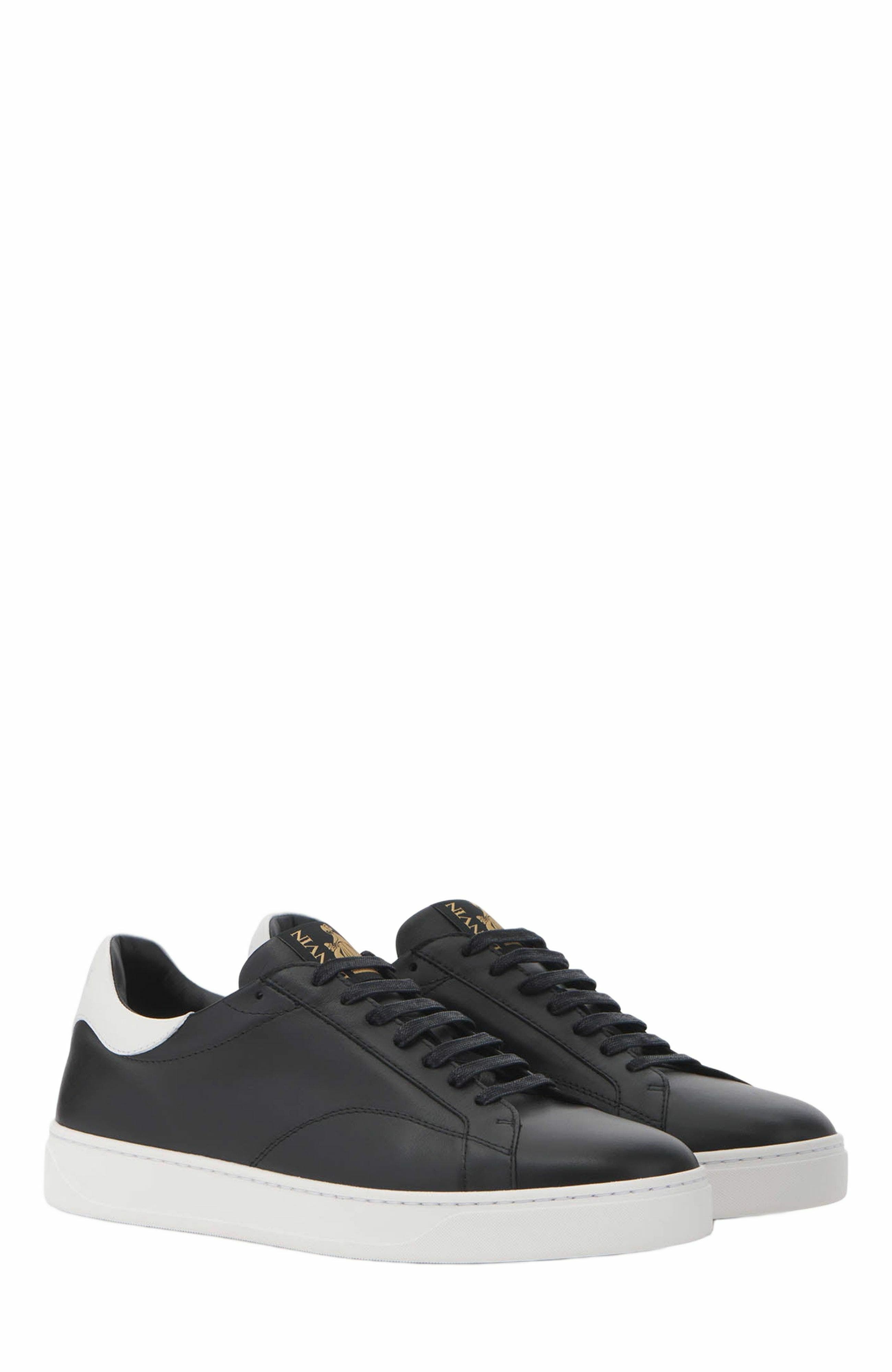 Lanvin Ddb0 Leather Sneakers, Alternate, color, 