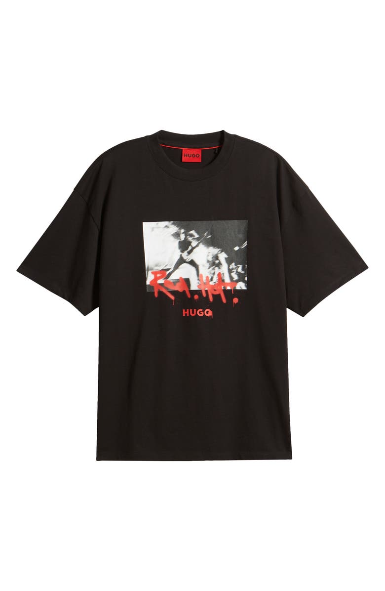 HUGO Domenade Red Hot Graphic T-Shirt, Alternate, color,