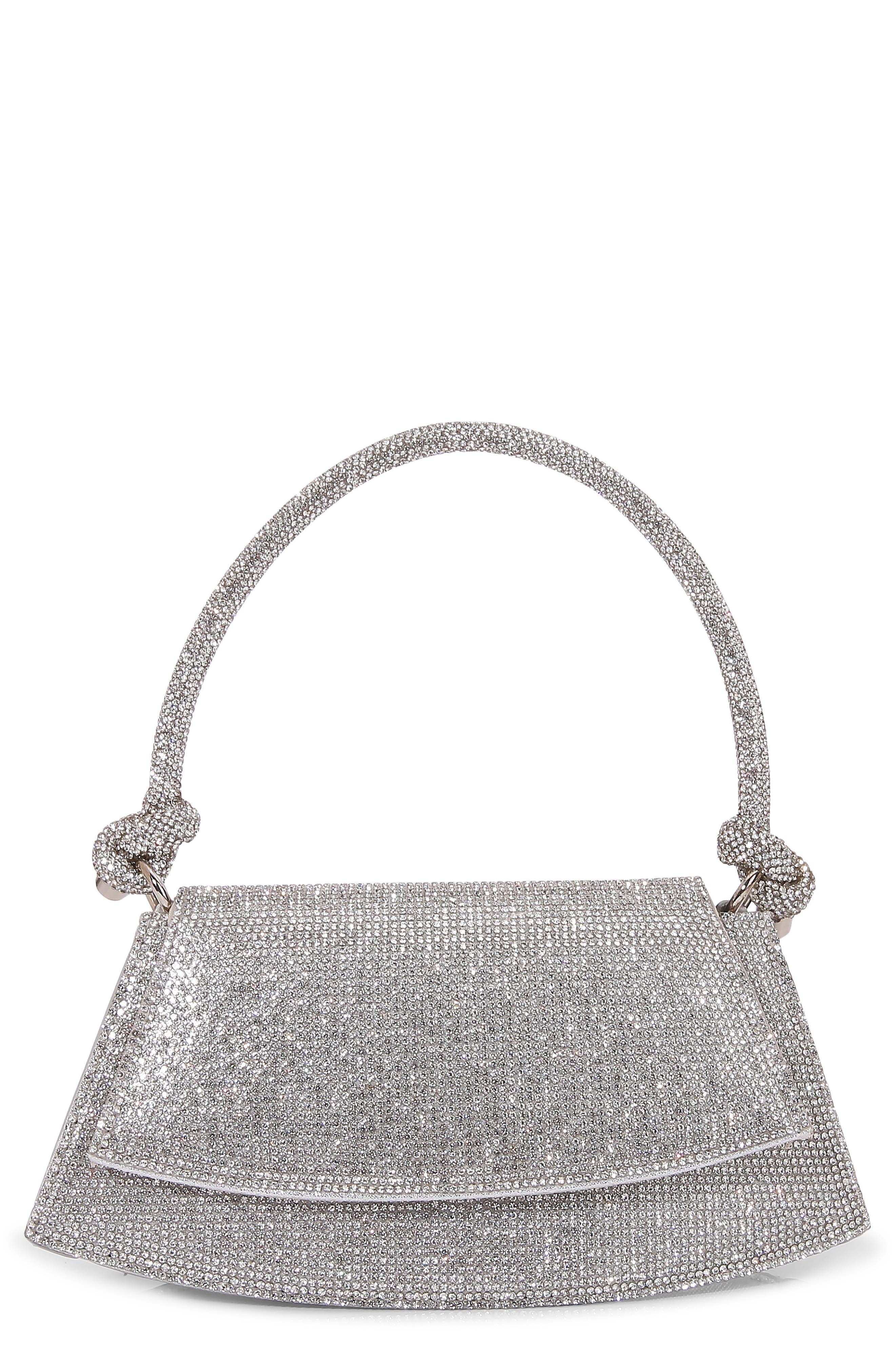 Rhinestone Curved Bottom Shoulder Bag
