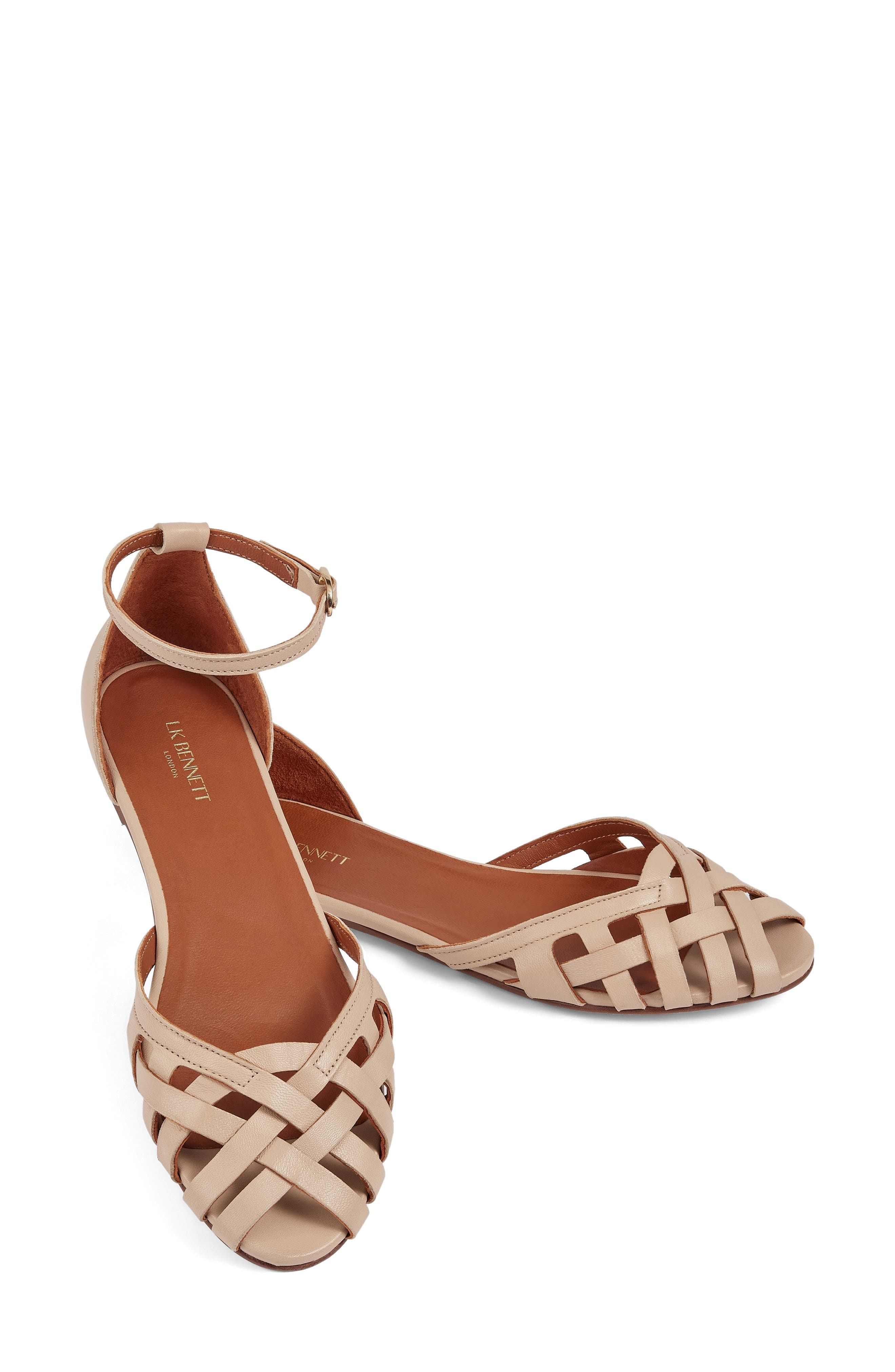 LK Bennett Bianca Ankle Strap Sandal, Alternate, color, 