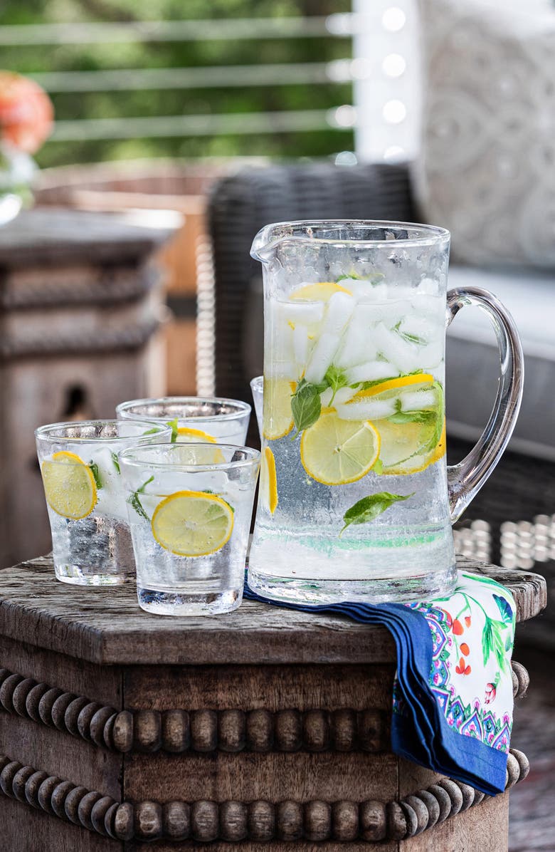 Juliska Puro Glass Pitcher, Alternate, color, Clear